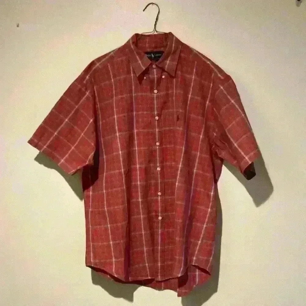 Ralph Lauren  Blake button down short sleeve shirt 100% cotton